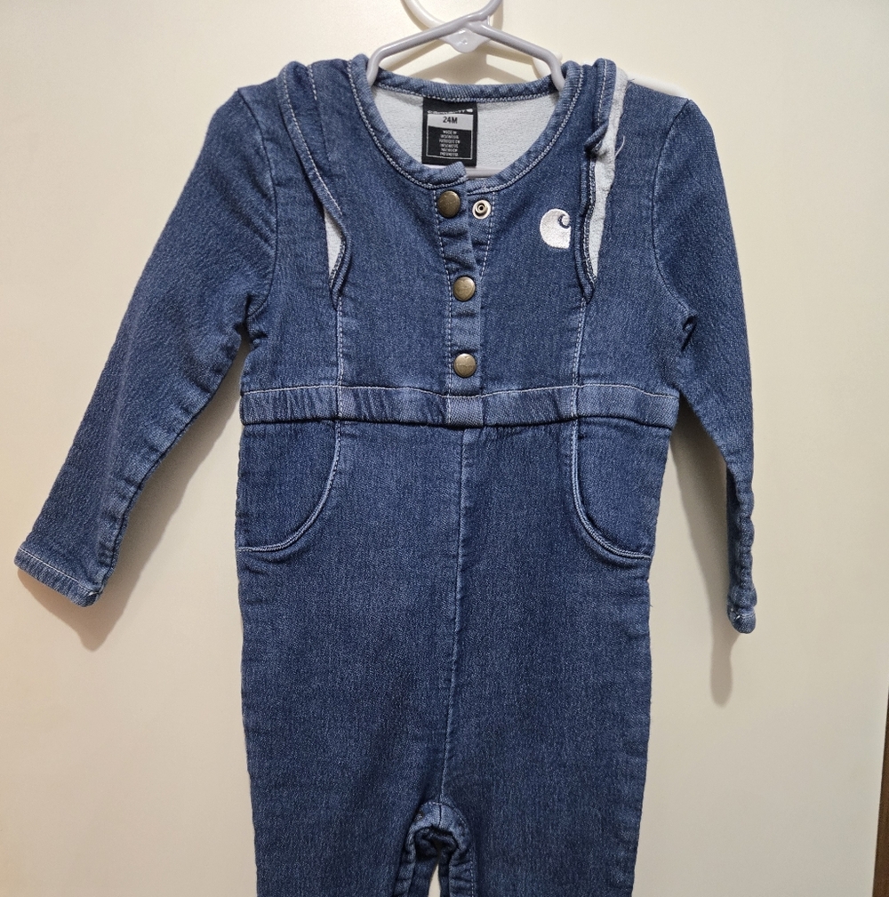 Carhartt Kids Indigo Denim Romper